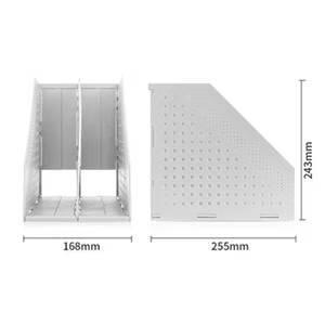 得力Deli 開放式兩段折疊雜誌箱 / W78999 雜誌架 雜誌盒 A4雜誌架-細節圖4