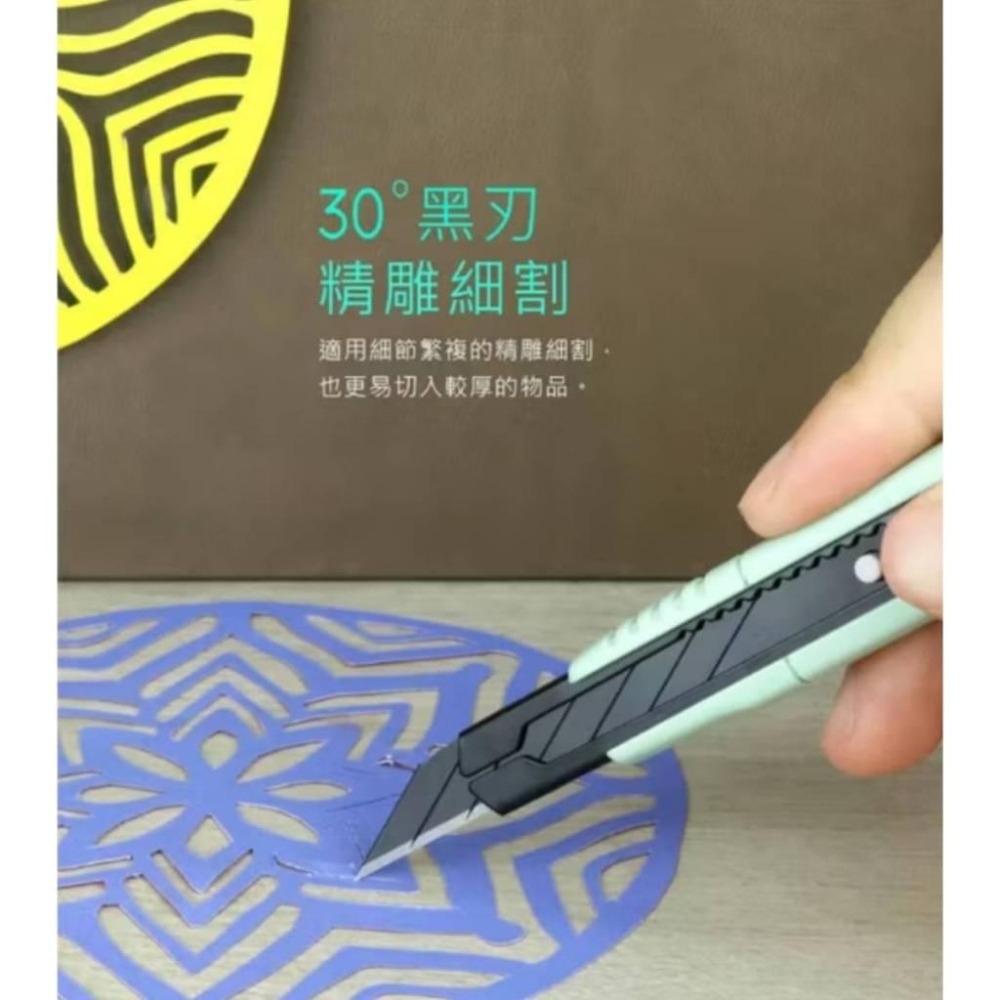 力大牌ABEL 66021精銳30度黑刃美工刀 黑美工刀 30度角美工刀-細節圖3