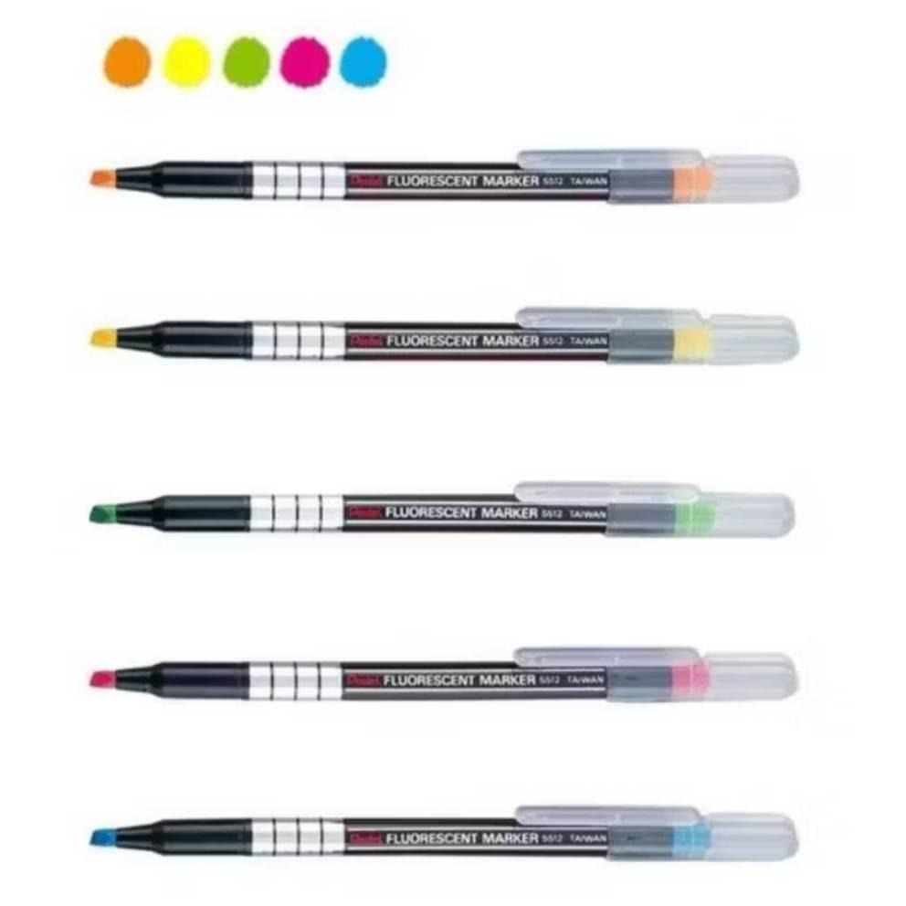 飛龍Pentel S512螢光筆 螢光筆 記號筆 重點筆 水性筆-細節圖2