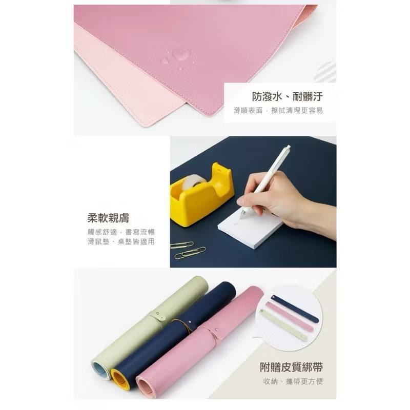 力大牌ABEL 雙色PU皮質桌墊90x45cm  00x40cm桌墊 皮革桌墊 防水-細節圖3