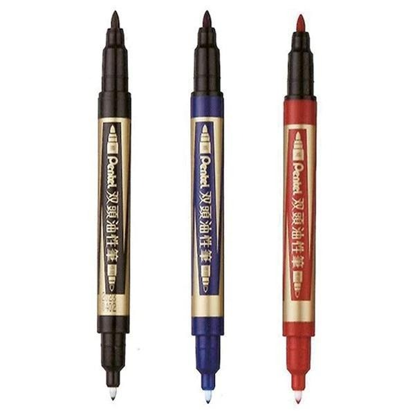 飛龍Pentel N75W 雙頭油性筆 雙頭筆 油性筆-細節圖2