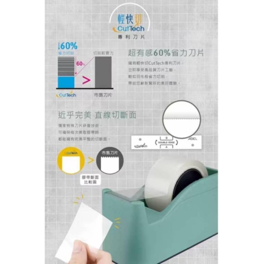 力大牌ABEL TD2000澄穩．輕快切專利膠台 膠台 膠帶台-細節圖4