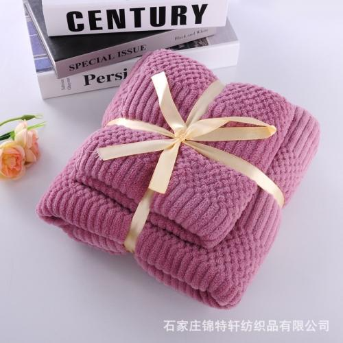 【限時購】超吸水珊瑚絨套巾組(浴巾+毛巾)-規格圖7