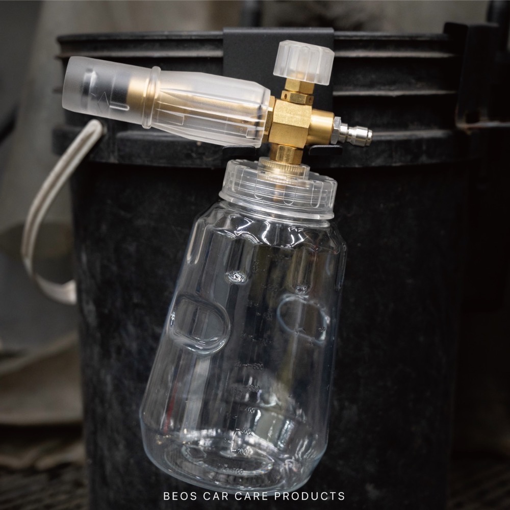 •BEOS• 高壓泡沫噴壺 PA壺 PA泡沫壺 1L 扇形可調節 1/4快插公頭 高壓噴壺 PA泡沫槍 洗車機快拆-細節圖3