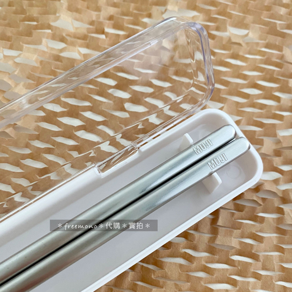 MUJI 無印良品 不鏽鋼攜帶餐具組（湯匙＋筷子）環保餐具組 餐具組-細節圖6