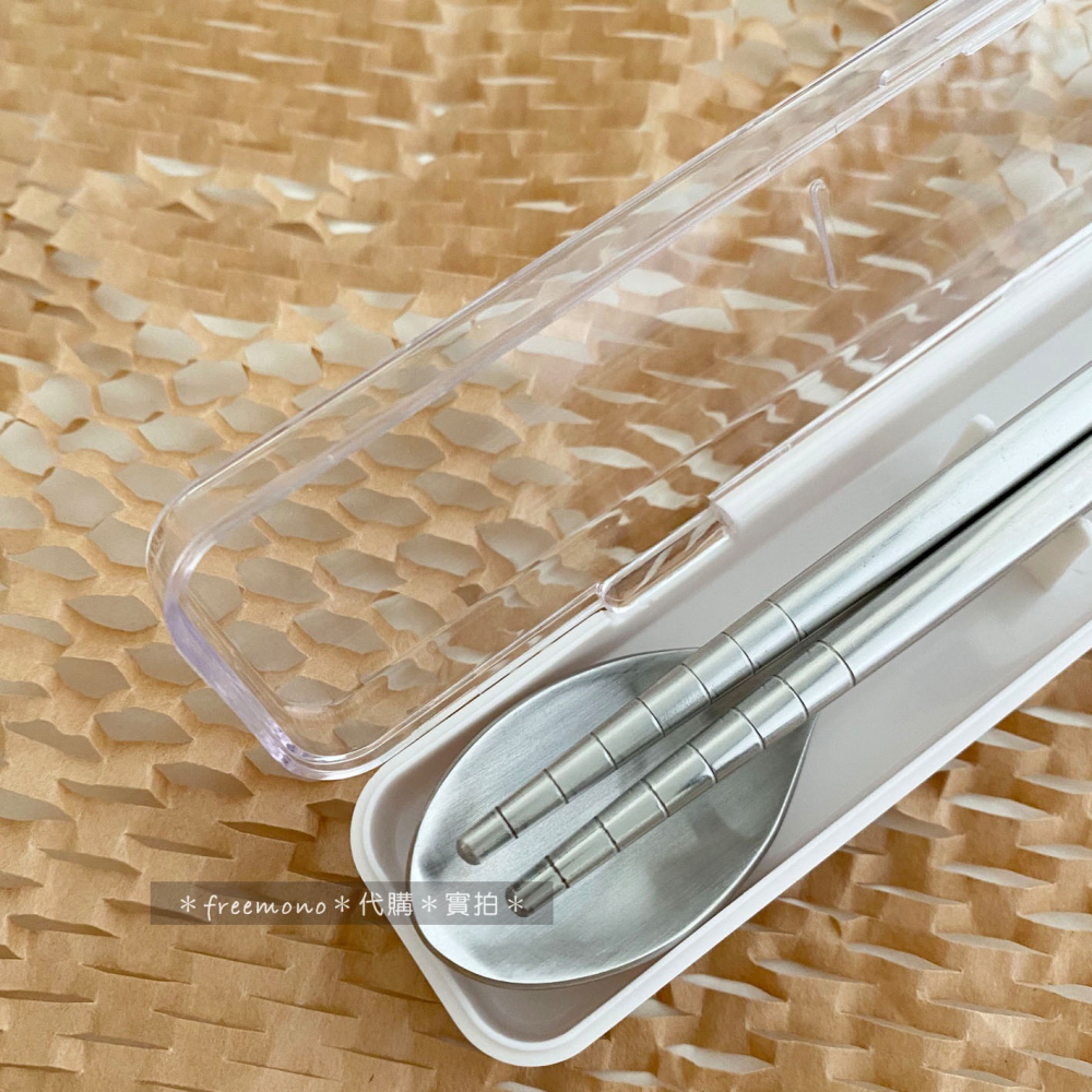 MUJI 無印良品 不鏽鋼攜帶餐具組（湯匙＋筷子）環保餐具組 餐具組-細節圖7
