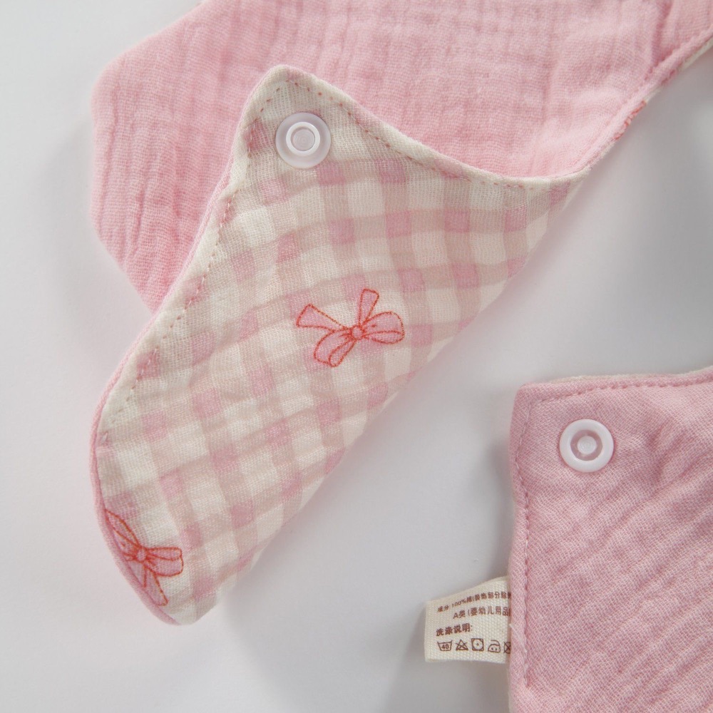 ins嬰幼兒韓版純棉口水巾-細節圖3