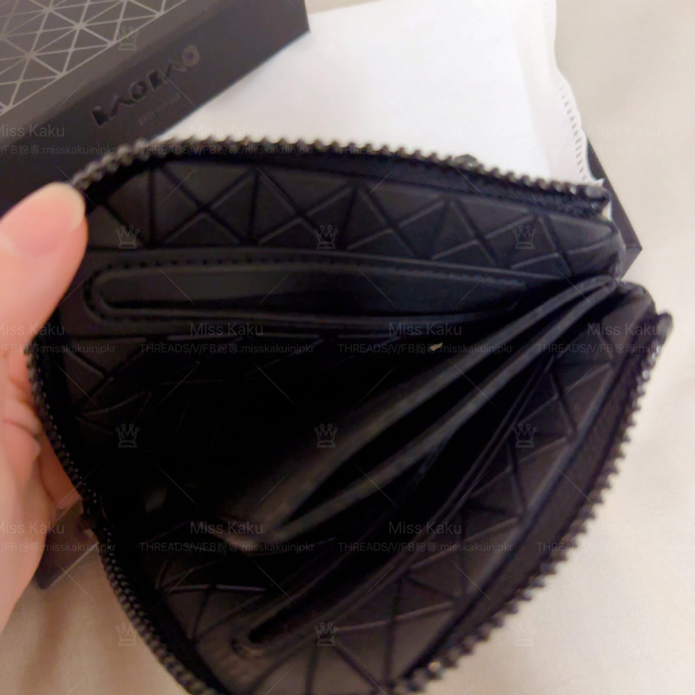 [現貨] 🖤全新三宅一生 BAOBAO ISSEY MIYAKE 方形拉鍊卡夾零錢包｜拉鍊錢包 AG331-細節圖6