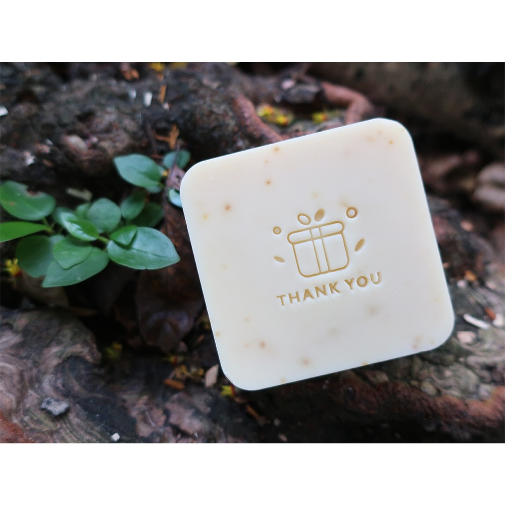 【皂章A08】手工禮物 Thank you (預購) 手工皂章,皂章設計,皂章訂製,圖文皂章,壓克力皂章-細節圖2
