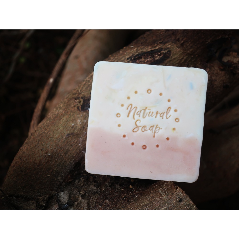 【皂章A83】幾何圓點 Natural Soap (預購) 簡約可愛 英文字 皂章 壓克力皂章-細節圖4