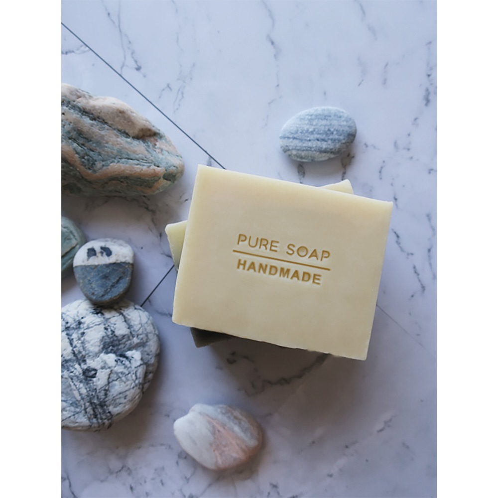 【皂章B09】純香皂 (預購) 英文字章 PURE SOAP 純粹 簡約字章-細節圖2