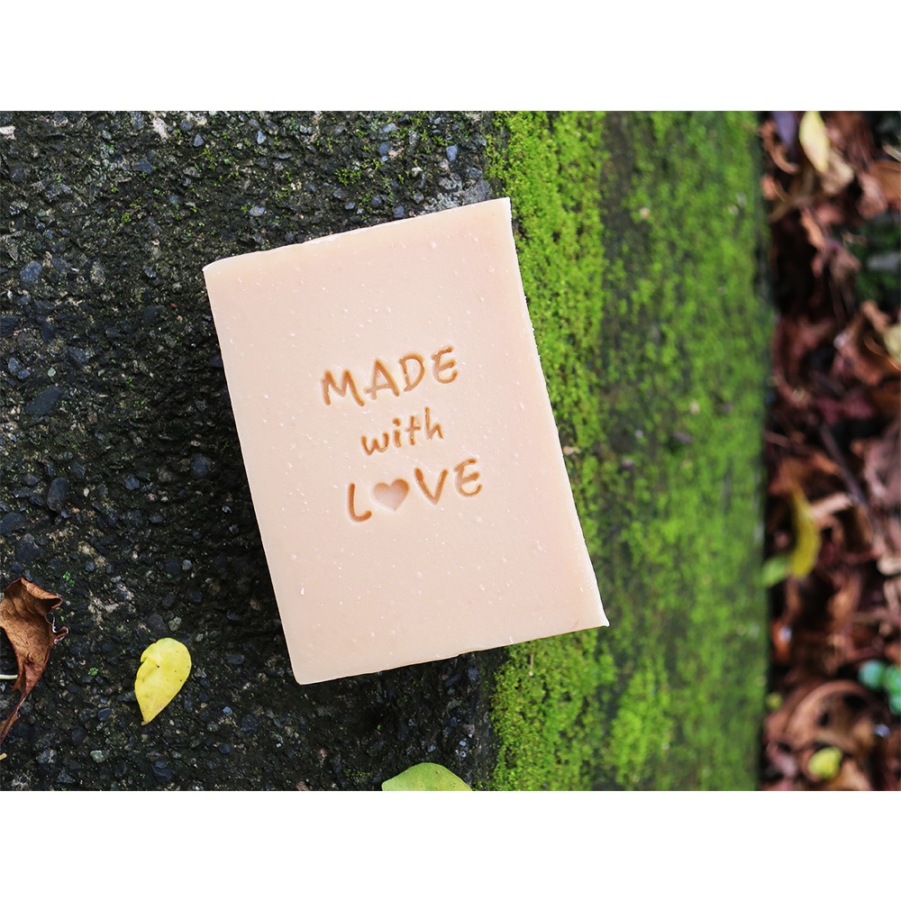 【皂章B55】made with love (預購) 壓克力 手工皂章-細節圖2