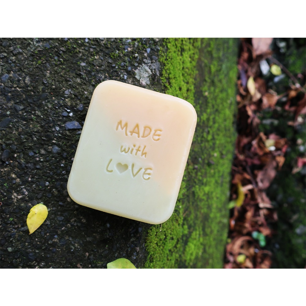 【皂章B55】made with love (預購) 壓克力 手工皂章-細節圖3