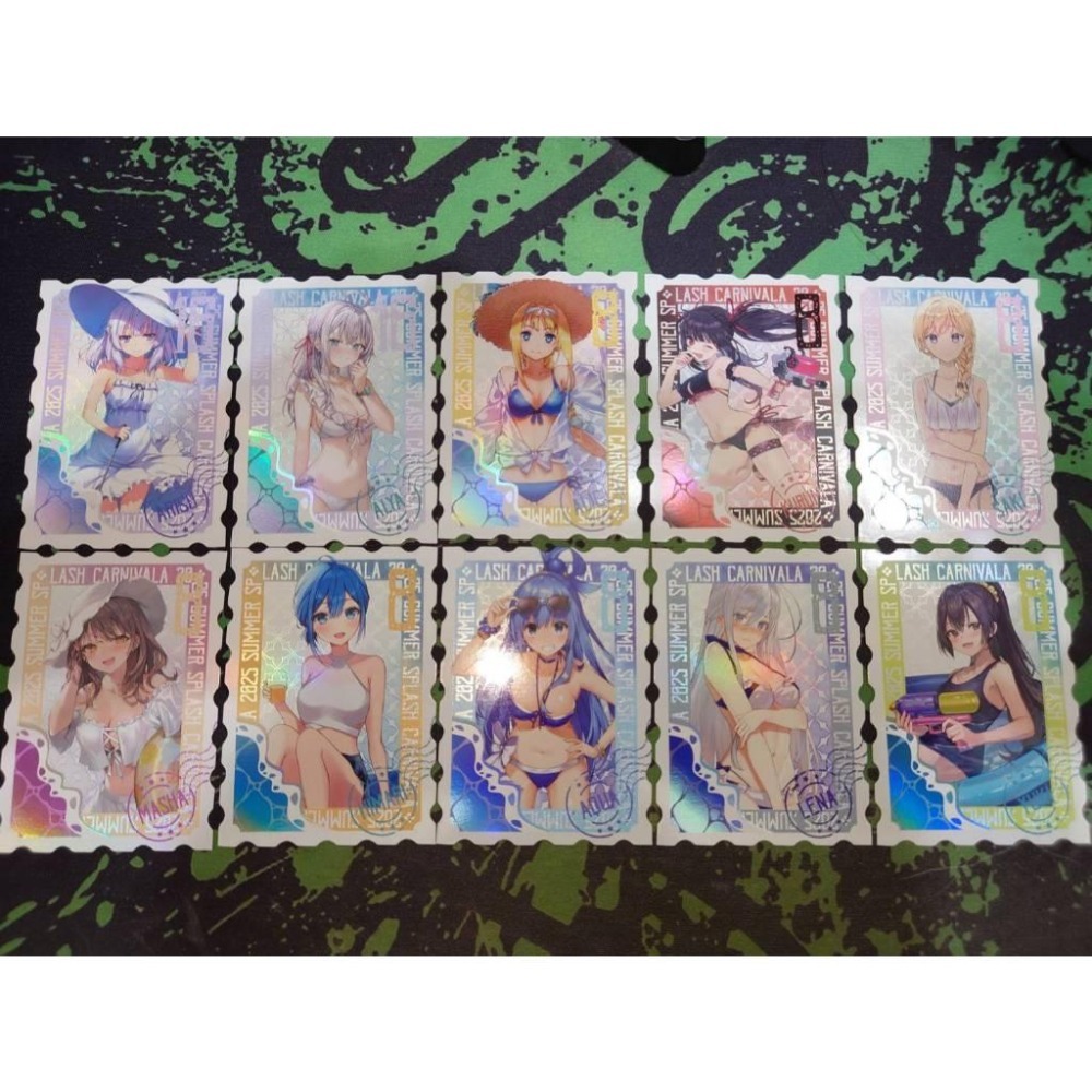 角川 漫展 滿額贈 《夏日水色祭》現貨 全新 郵票風小卡 坂柳有栖 艾莉莎 蕾娜 愛麗絲 狂三 沙季 阿庫雅 日葵 有希-細節圖3