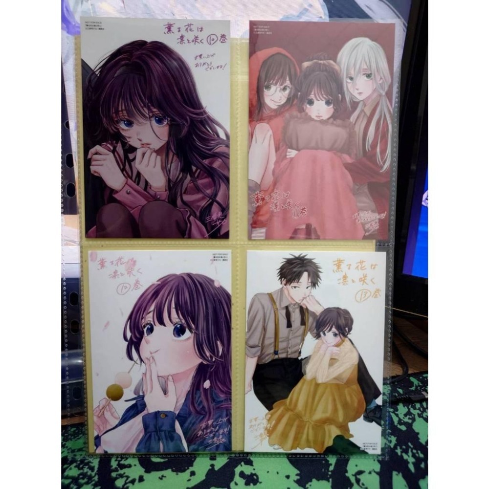 【全新現貨】日本 TSUTAYA IP書店 薰香花朵凛然綻放 拍立得小卡 花香書籤 明信片 和栗薰子 紬凜太郎 三香見坂-細節圖6