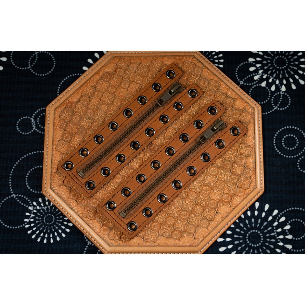 真皮8孔拉鍊盤-多色，真皮拉鍊盤，皮靴用免綁鞋帶 （高質感，進口植鞣革，timberland，redwing）-規格圖5