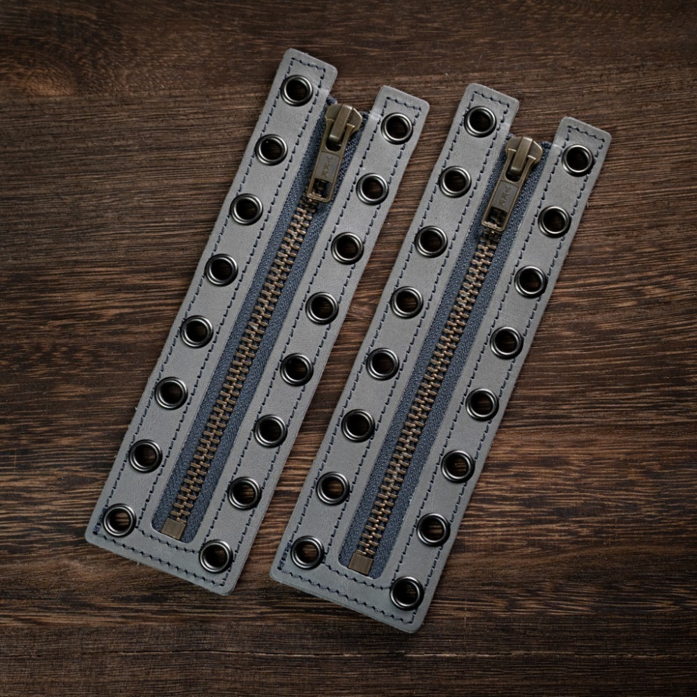 灰色拉鍊盤 6 7 8 孔規格(可訂製其他尺寸規格) 免綁鞋帶-規格圖1