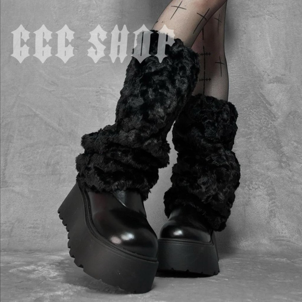 666 SHOP 「台灣現貨」軟萌保暖法蘭絨珊瑚絨水貂絨毛毛襪套毛絨襪套-細節圖7