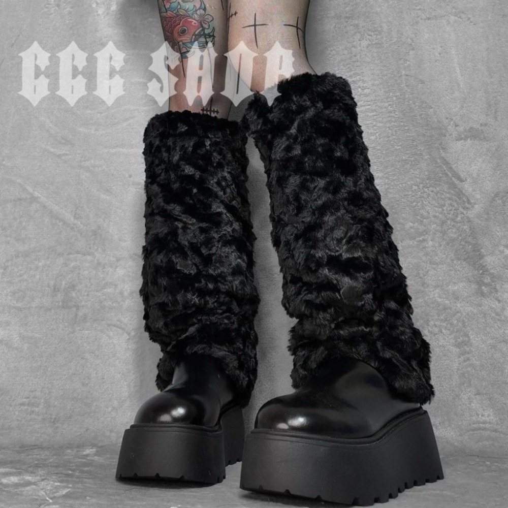 666 SHOP 「台灣現貨」軟萌保暖法蘭絨珊瑚絨水貂絨毛毛襪套毛絨襪套-細節圖8