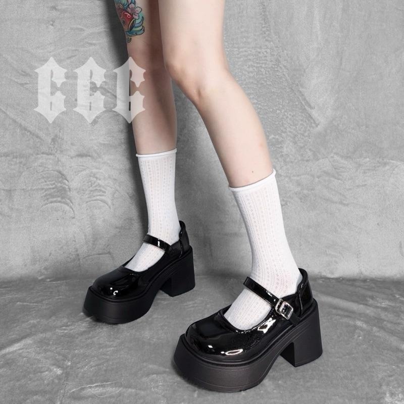 666 SHOP 「台灣現貨」韓系日系女孩穿搭軟妹長襪中筒襪子薄款襪子夏季鏤空無骨堆堆襪馬卡龍卷邊襪素色女襪-細節圖2