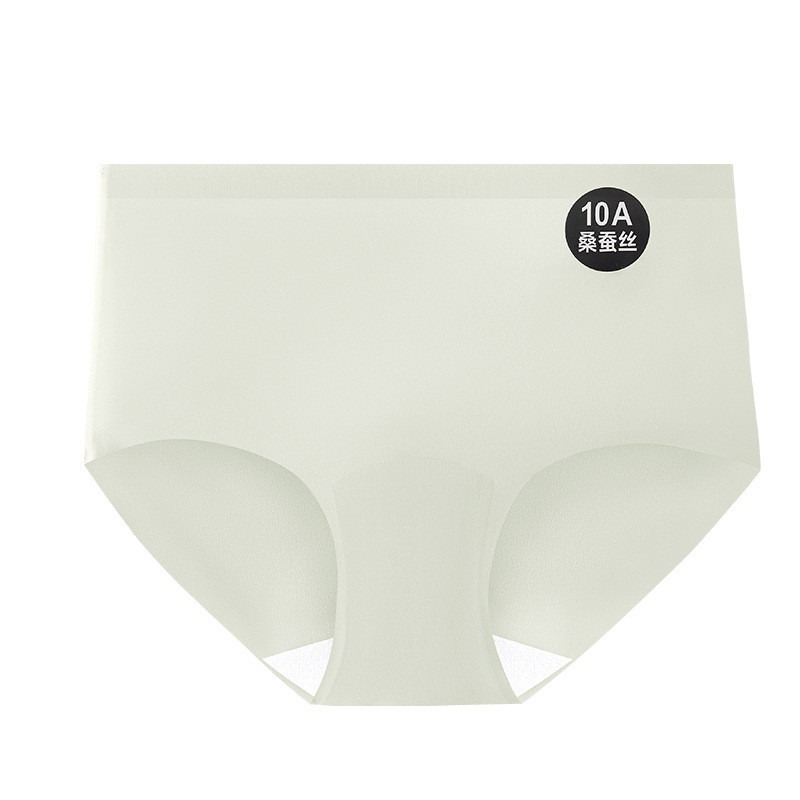 666 SHOP 「台灣現貨」10A桑蠶絲冰絲內褲女奶皮中腰無痕少女抗菌襠三角褲女士美拉德透氣-規格圖11