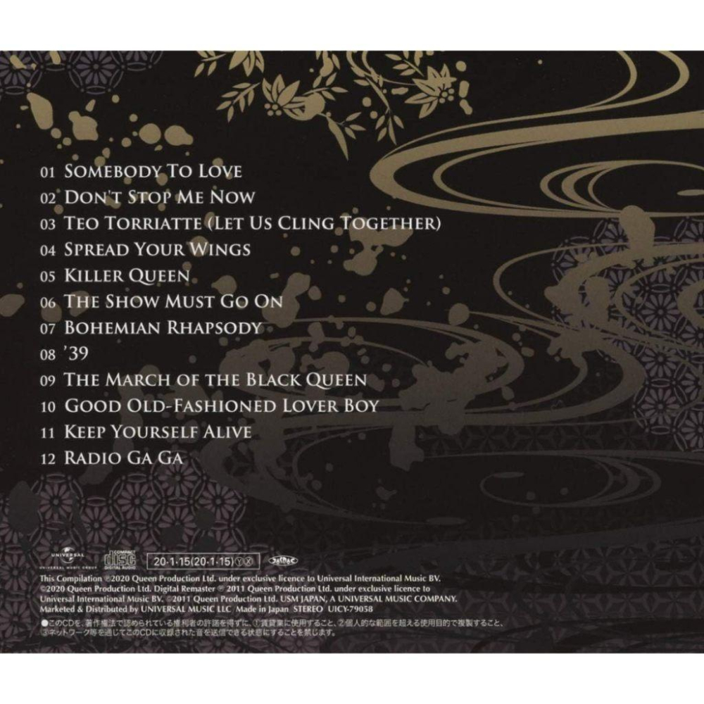 【日版CD】Queen《Greatest Hits in Japan》日本企劃獨佔精選 高音質SHM-CD-細節圖2