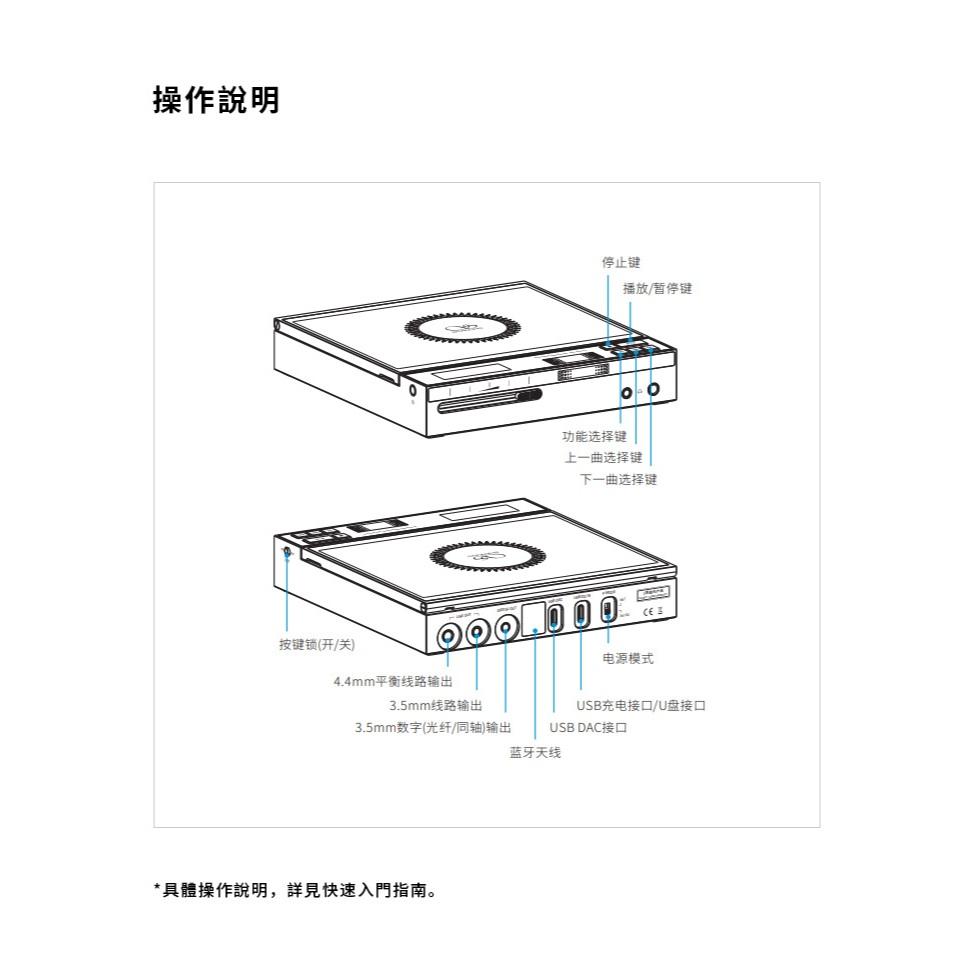 【Shanling 山靈】EC Zero T R2R 真空管 CD播放機 CD隨身聽-細節圖3