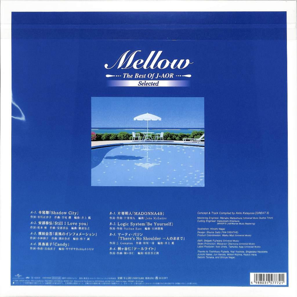 【黑膠】THE BEST OF J-AOR MELLOW Selected CITY POP 濱田金吾、具島直子、寺尾聰-細節圖2