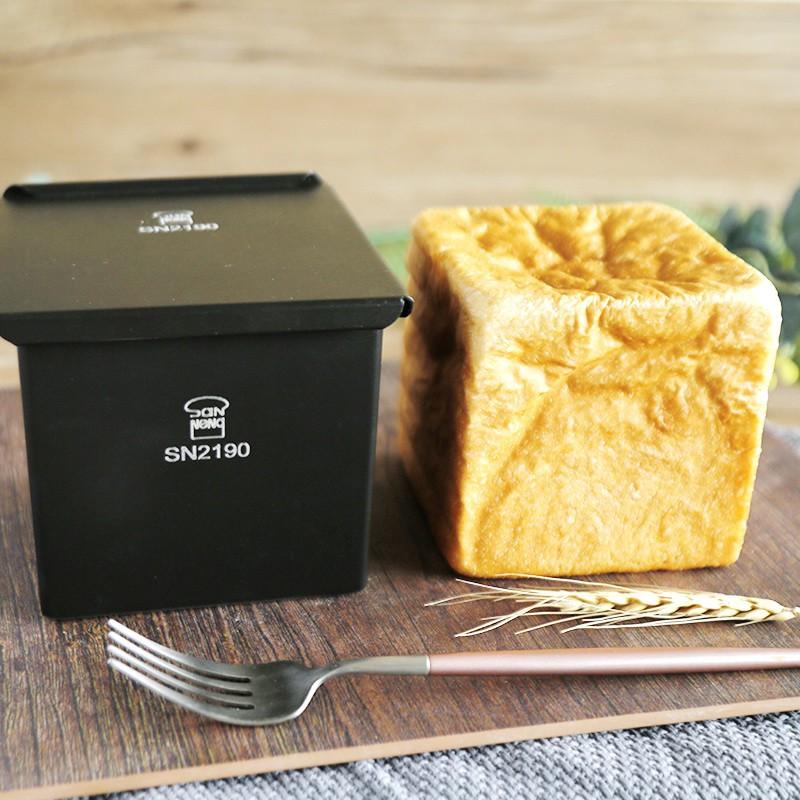 三能 SN2197 正方型低糖鑄鋁土司盒(1000系列不沾) 三能黑色低糖吐司 節能 原編號SN2190-細節圖2