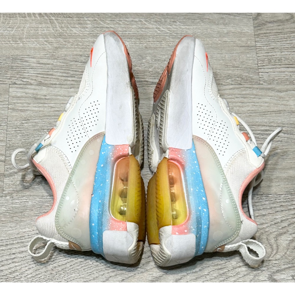 NIKE系列-Air Max Verona 女款白紅多色系氣墊運動慢跑鞋23.5CM-細節圖9