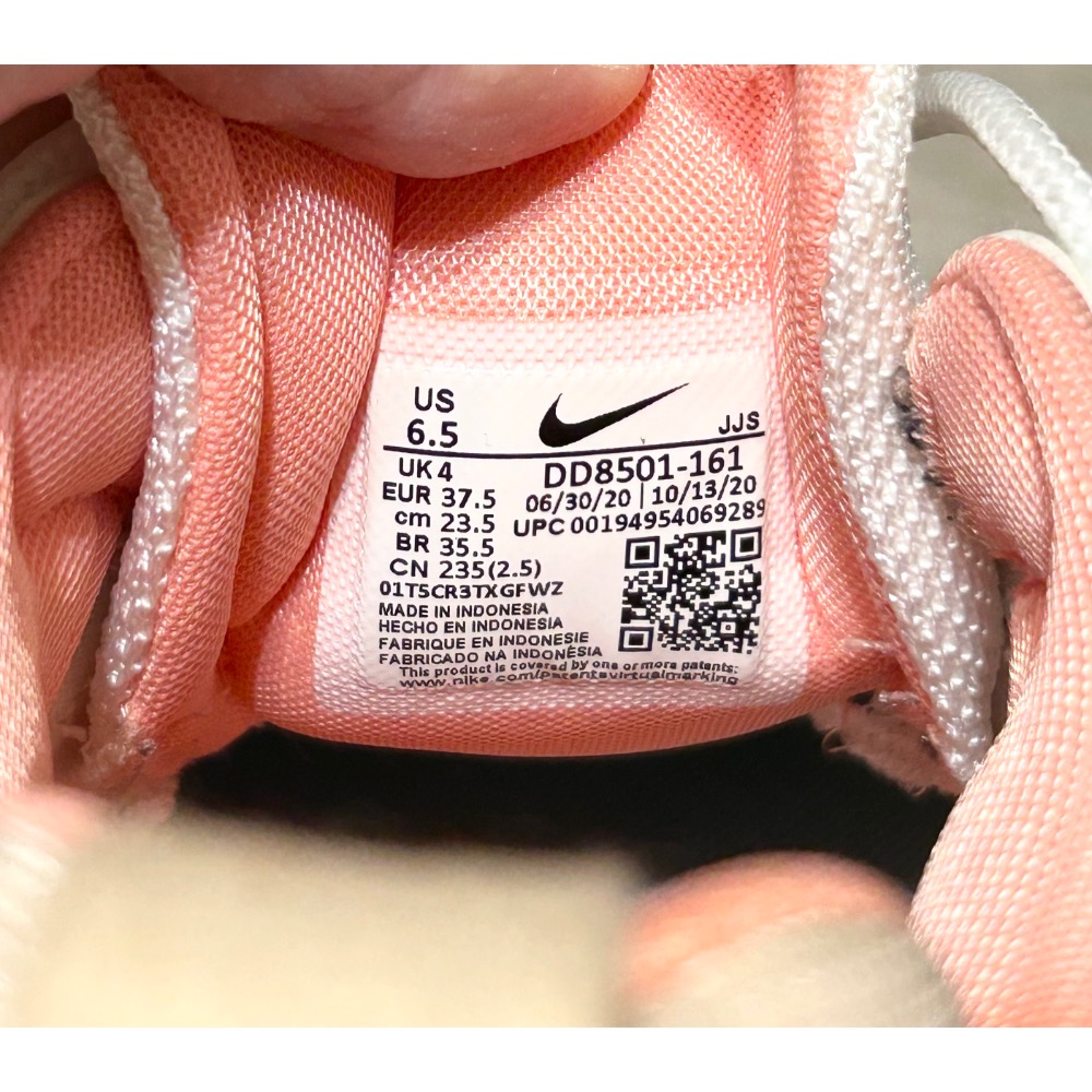 NIKE系列-Air Max Verona 女款白紅多色系氣墊運動慢跑鞋23.5CM-細節圖10