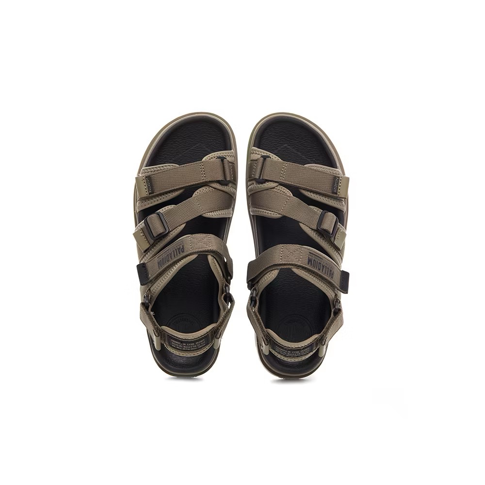 PALLADIUM PALLADUNE SPORT輕量魔鬼氈織帶涼鞋-中性-墨綠39-細節圖7