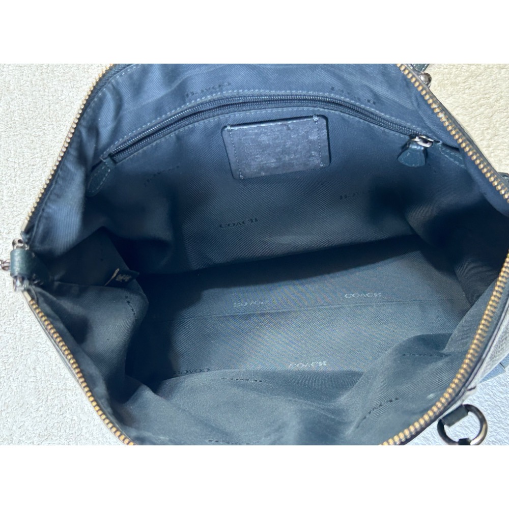 COACH 蔻馳 手提包 斜背2way 皮革 水餃包-細節圖5