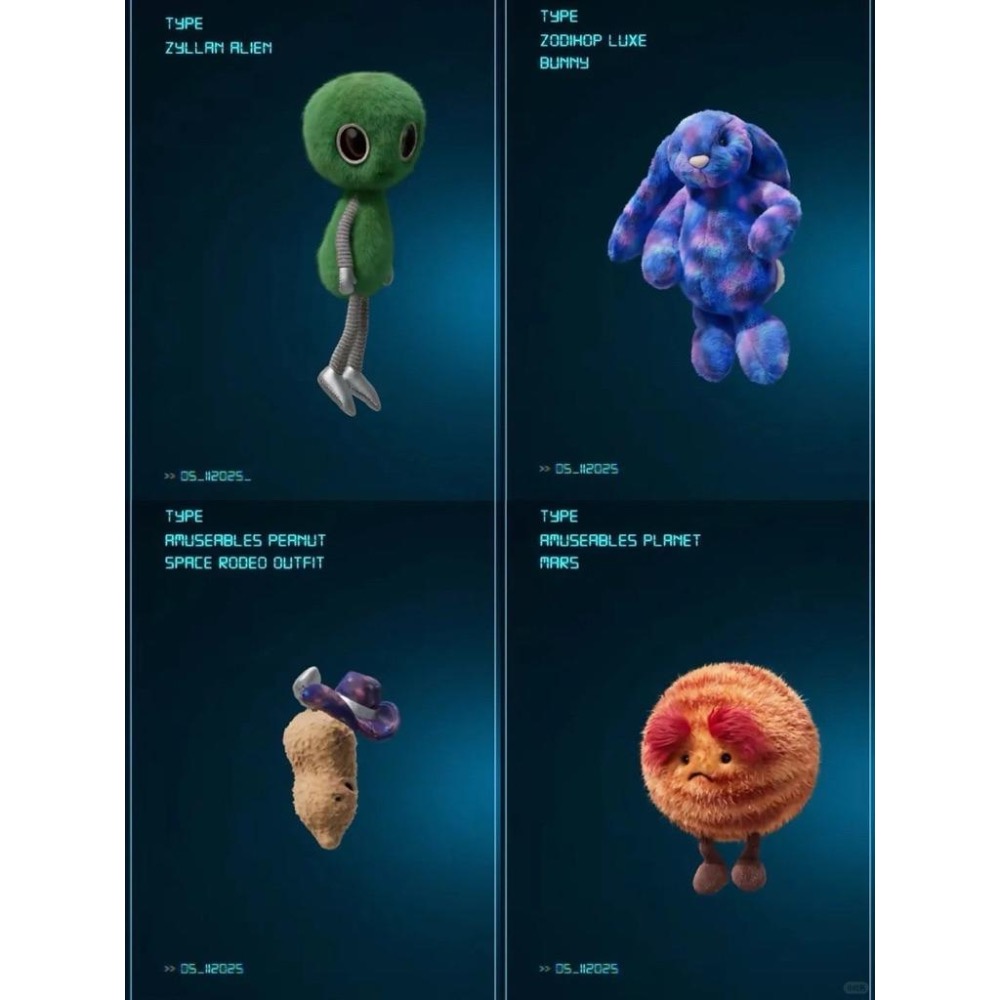 jELLYCAT 聖水洞代購 太空版玩偶 兔兔 蘇格蘭犬 現貨在台-細節圖2