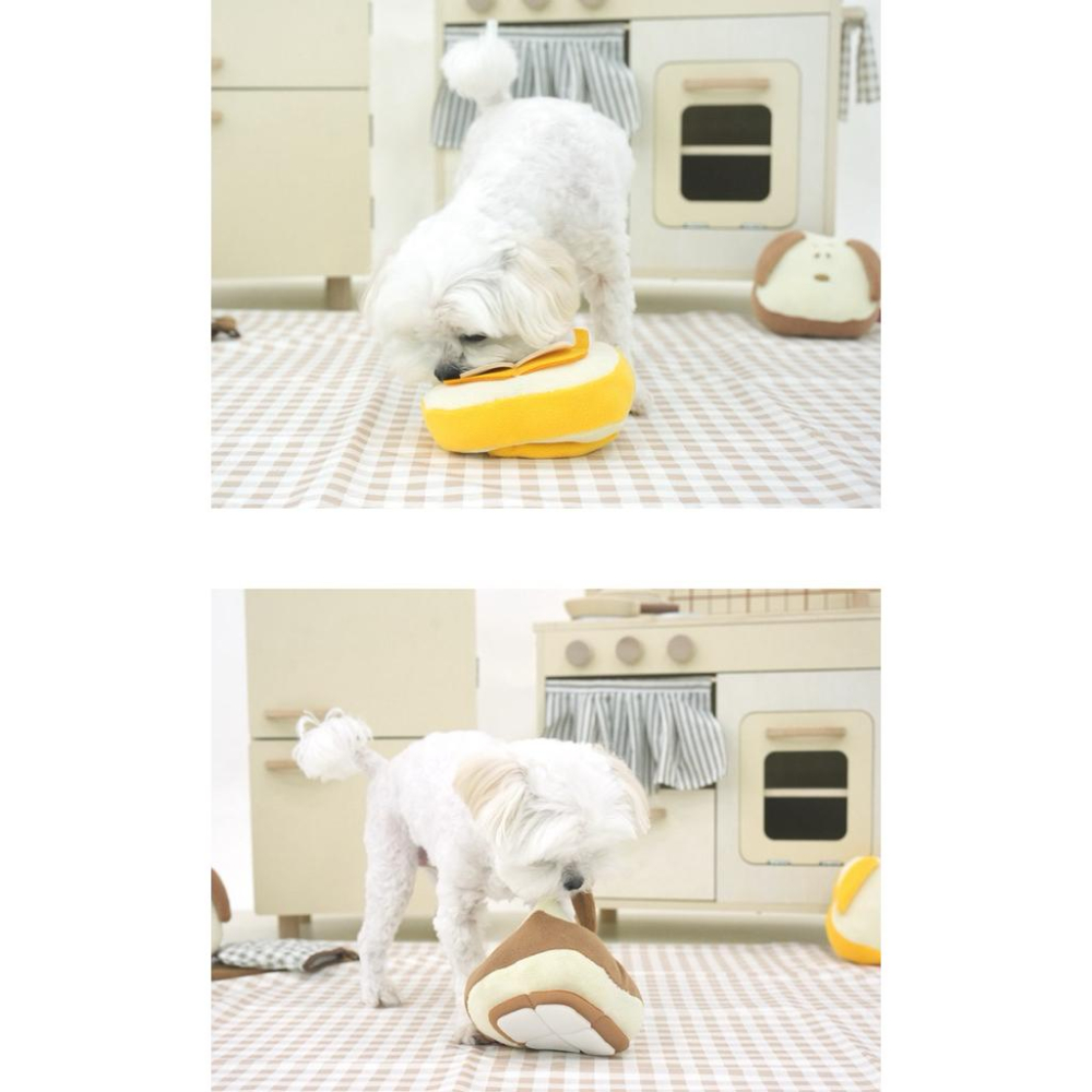 Snoopy 麵包藏食造型玩具 黃色 奶茶色-細節圖4