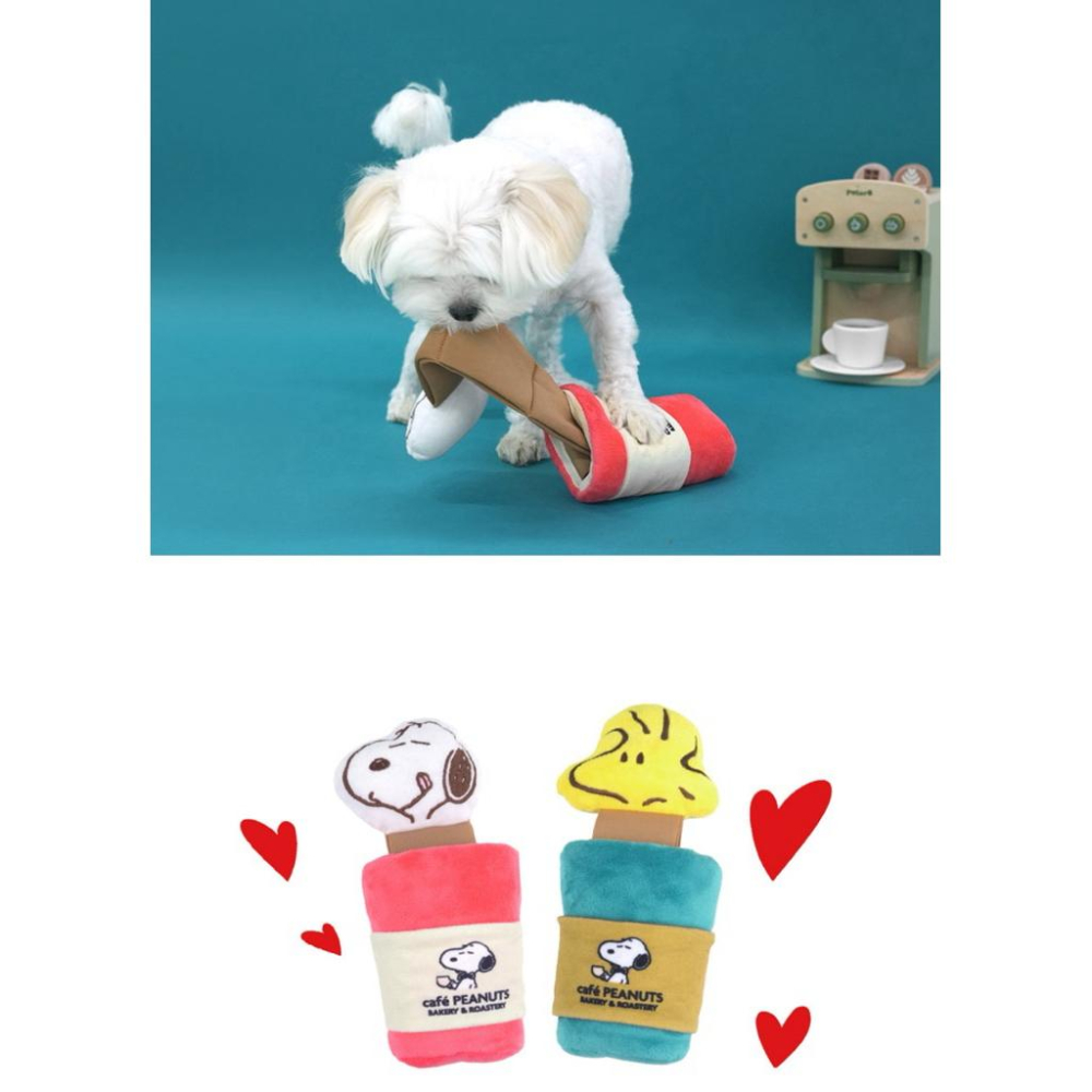 Snoopy史努比 咖啡藏食啾啾玩具 史努比法棍麵包🥖 粉色史努比咖啡 薄荷綠烏茲塔克咖啡-細節圖3