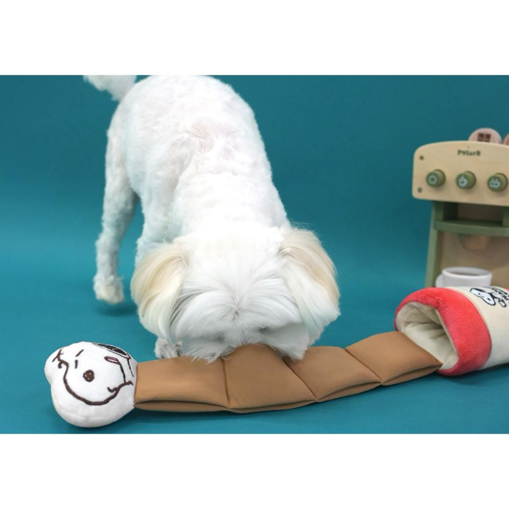 Snoopy史努比 咖啡藏食啾啾玩具 史努比法棍麵包🥖 粉色史努比咖啡 薄荷綠烏茲塔克咖啡-細節圖5