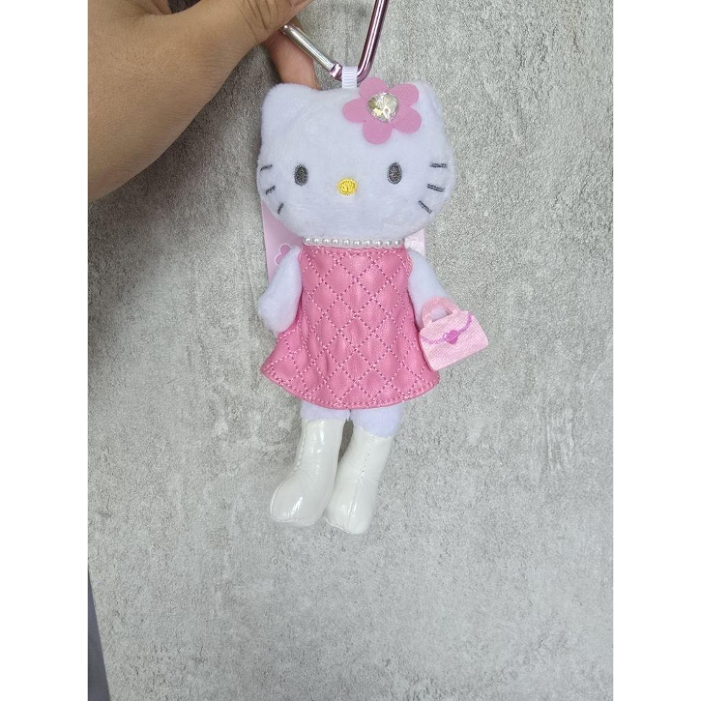 日本三麗鷗愛心扣長腿凱蒂貓吊飾 長腿Hello Kitty  烤焦長腿凱蒂 學生妹長腿凱蒂 貴婦長腿凱蒂 豹紋裝長腿凱蒂-細節圖6