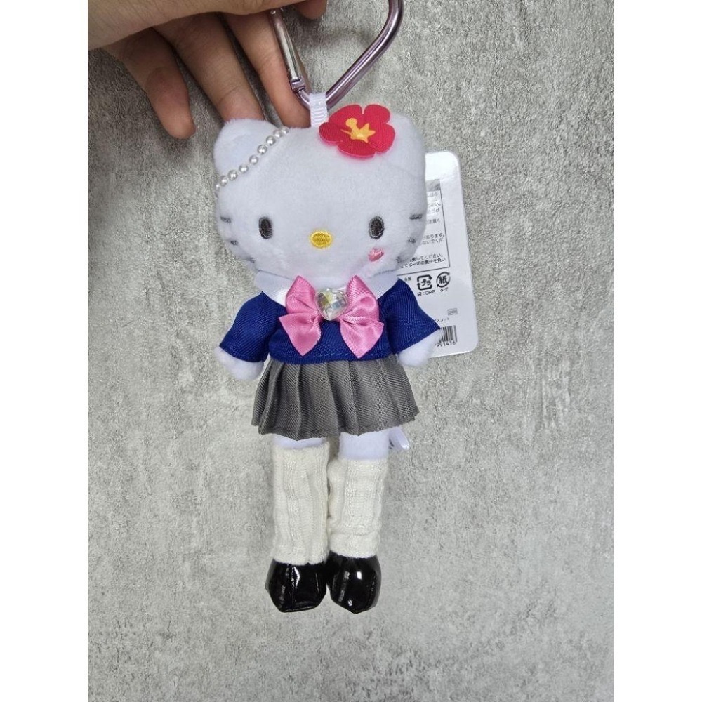 日本三麗鷗愛心扣長腿凱蒂貓吊飾 長腿Hello Kitty  烤焦長腿凱蒂 學生妹長腿凱蒂 貴婦長腿凱蒂 豹紋裝長腿凱蒂-細節圖4