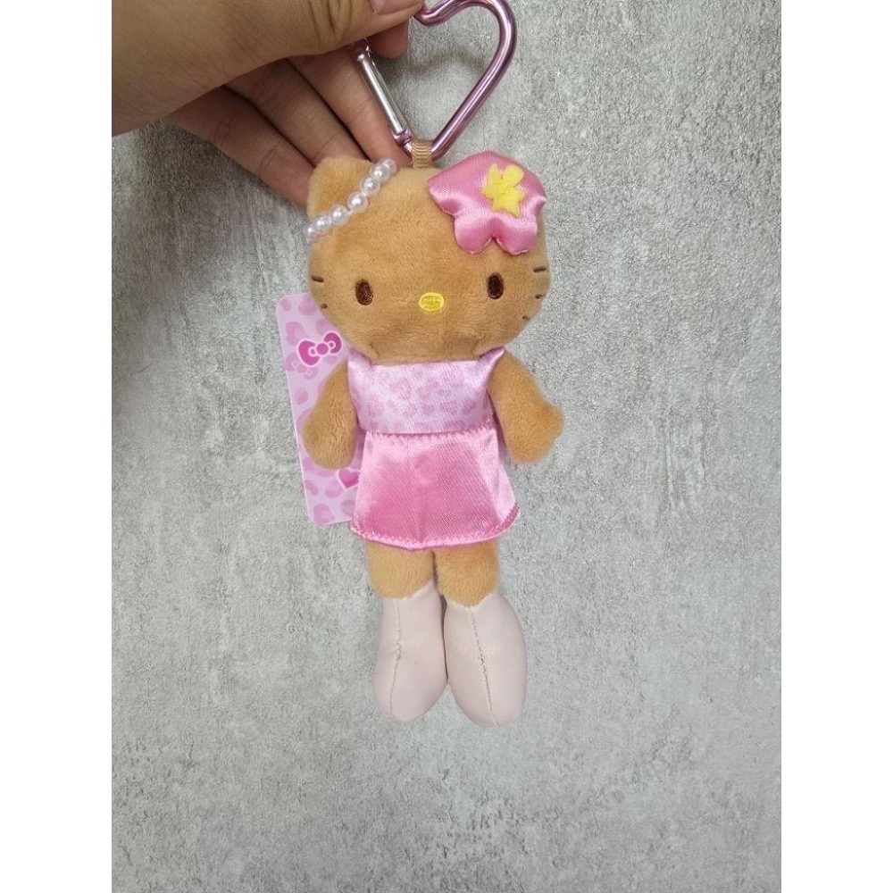 日本三麗鷗愛心扣長腿凱蒂貓吊飾 長腿Hello Kitty  烤焦長腿凱蒂 學生妹長腿凱蒂 貴婦長腿凱蒂 豹紋裝長腿凱蒂-細節圖3