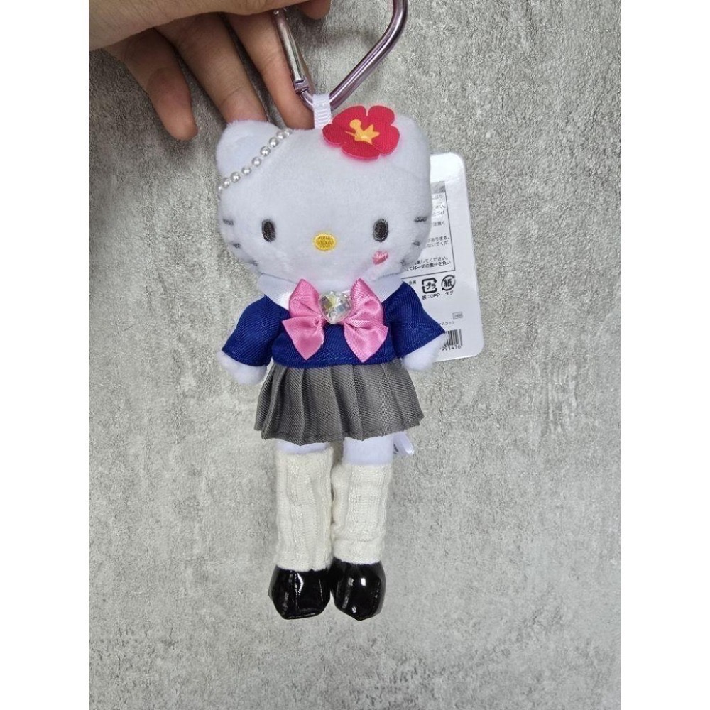 日本三麗鷗愛心扣長腿凱蒂貓吊飾 長腿Hello Kitty  烤焦長腿凱蒂 學生妹長腿凱蒂 貴婦長腿凱蒂 豹紋裝長腿凱蒂-細節圖4
