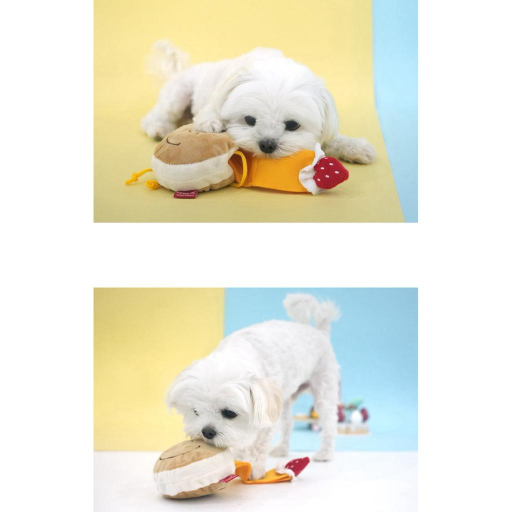 Snoopy 史努比甜甜圈🍩啾啾藏食玩具 粉色史努比 奶茶色查理布朗-細節圖3