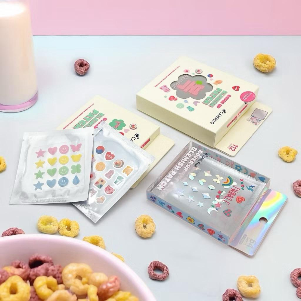 韓國🇰🇷Care-plus 臉部造型貼 可愛造型貼 48枚/112枚附鏡子-細節圖4