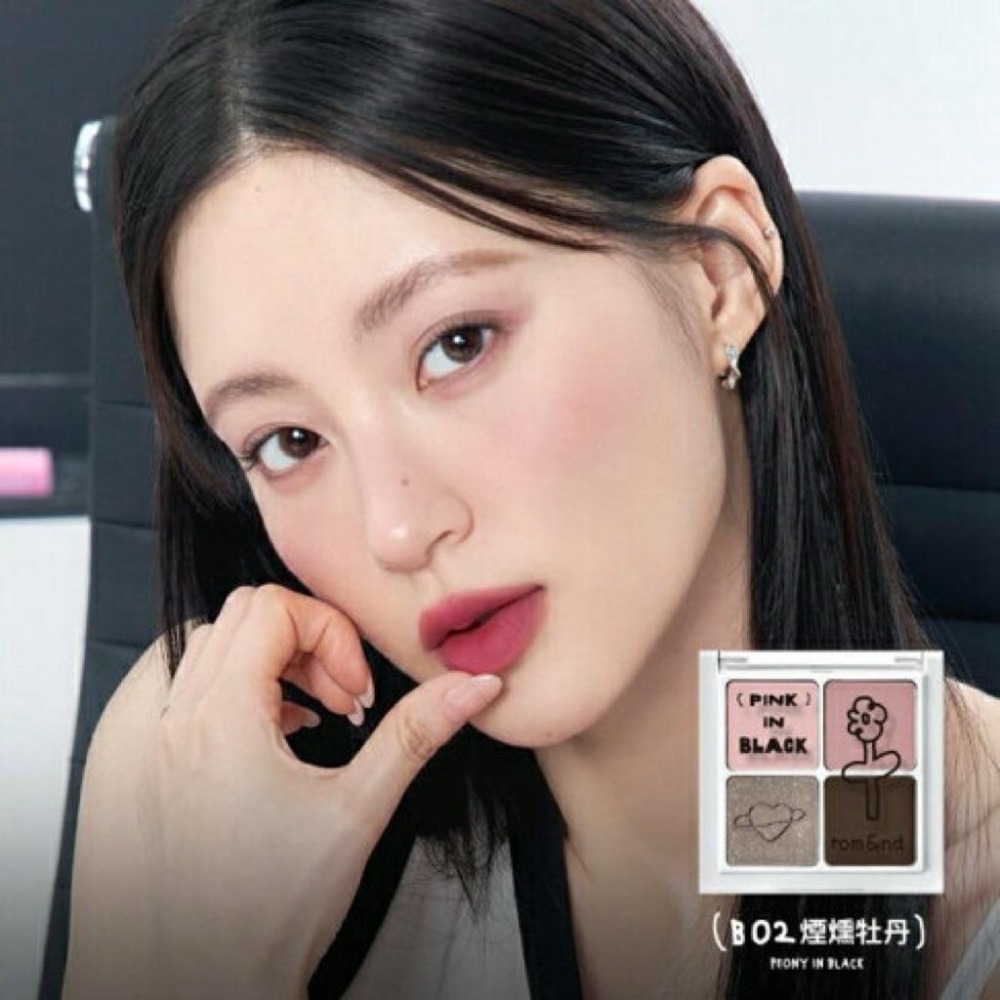 Rom&nd 四格眼影盤02色/Slide單色眼影S11色/腮紅B01色/Bare water tint03 04色-細節圖4