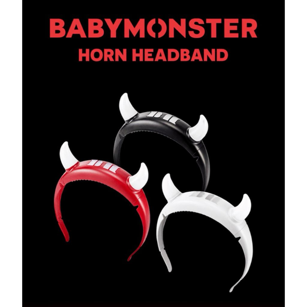 Babymonster 寶怪 小惡魔髮箍應援燈 黑色 紅色 現貨在台-細節圖2