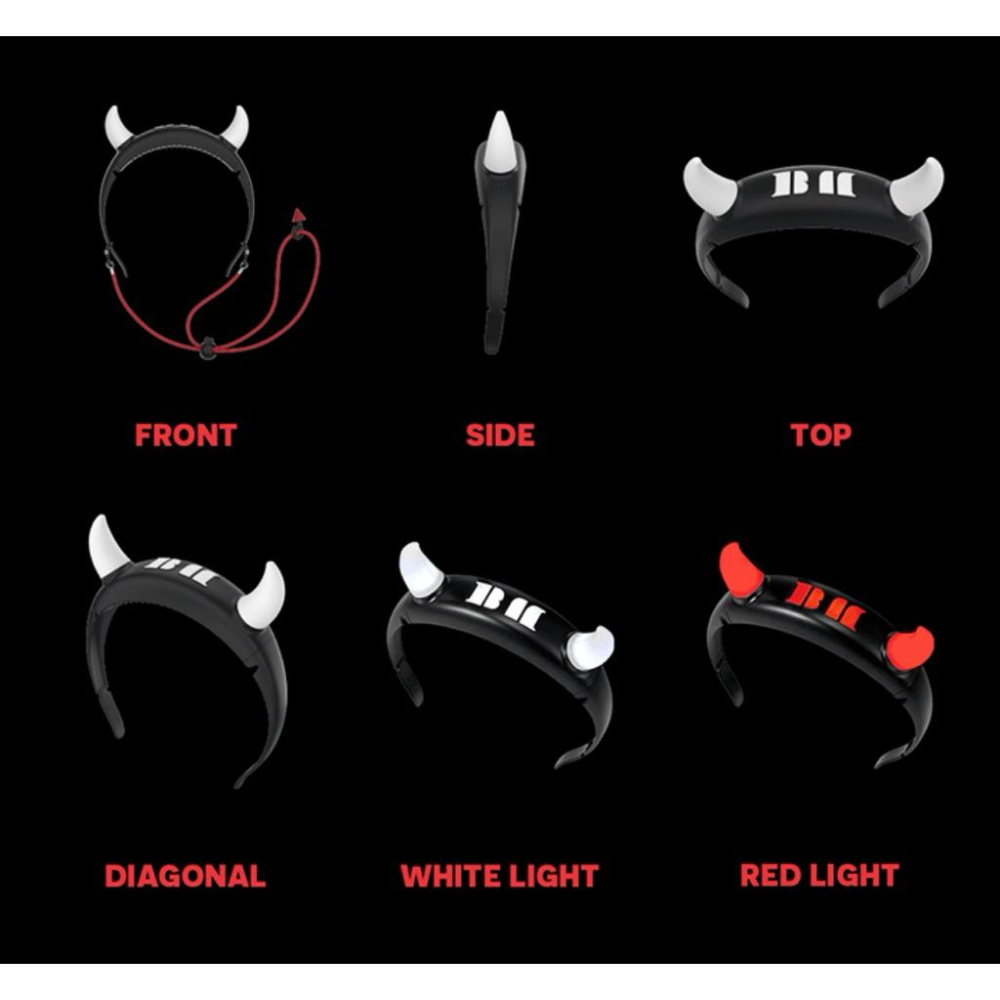 Babymonster 寶怪 小惡魔髮箍應援燈 黑色 紅色 現貨在台-細節圖5