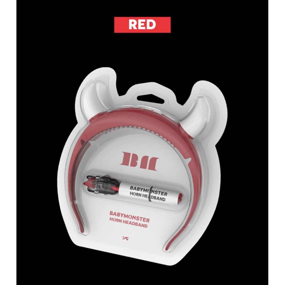 Babymonster 寶怪 小惡魔髮箍應援燈 黑色 紅色 現貨在台-細節圖6