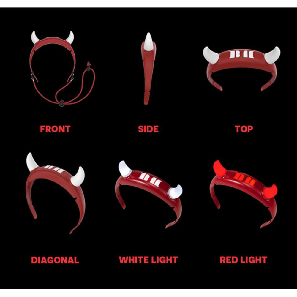 Babymonster 寶怪 小惡魔髮箍應援燈 黑色 紅色 現貨在台-細節圖7