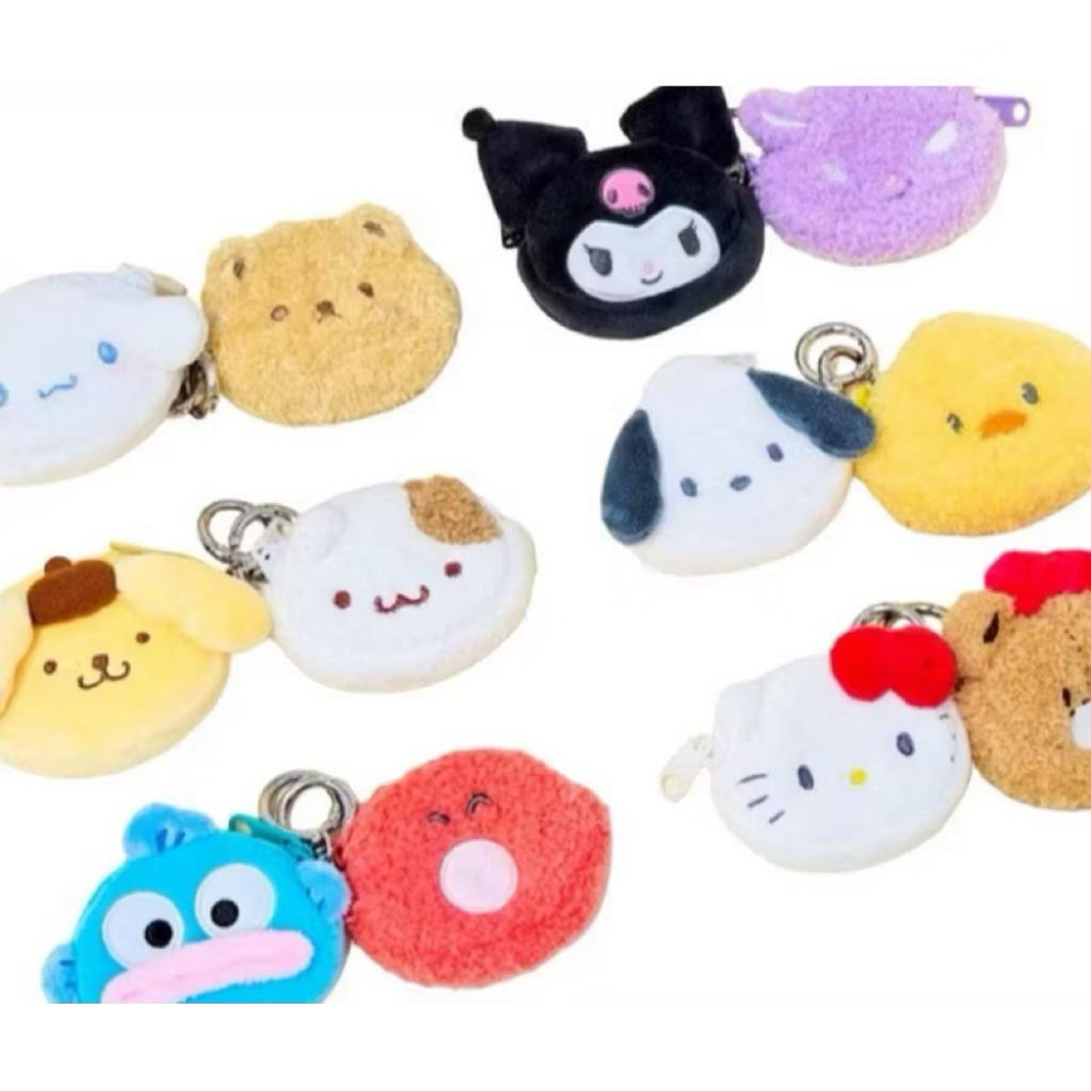 韓國🇰🇷 三麗鷗 零錢包 耳機包 吊飾 小錢包 庫洛米 大耳狗 醜魚漢頓-細節圖2