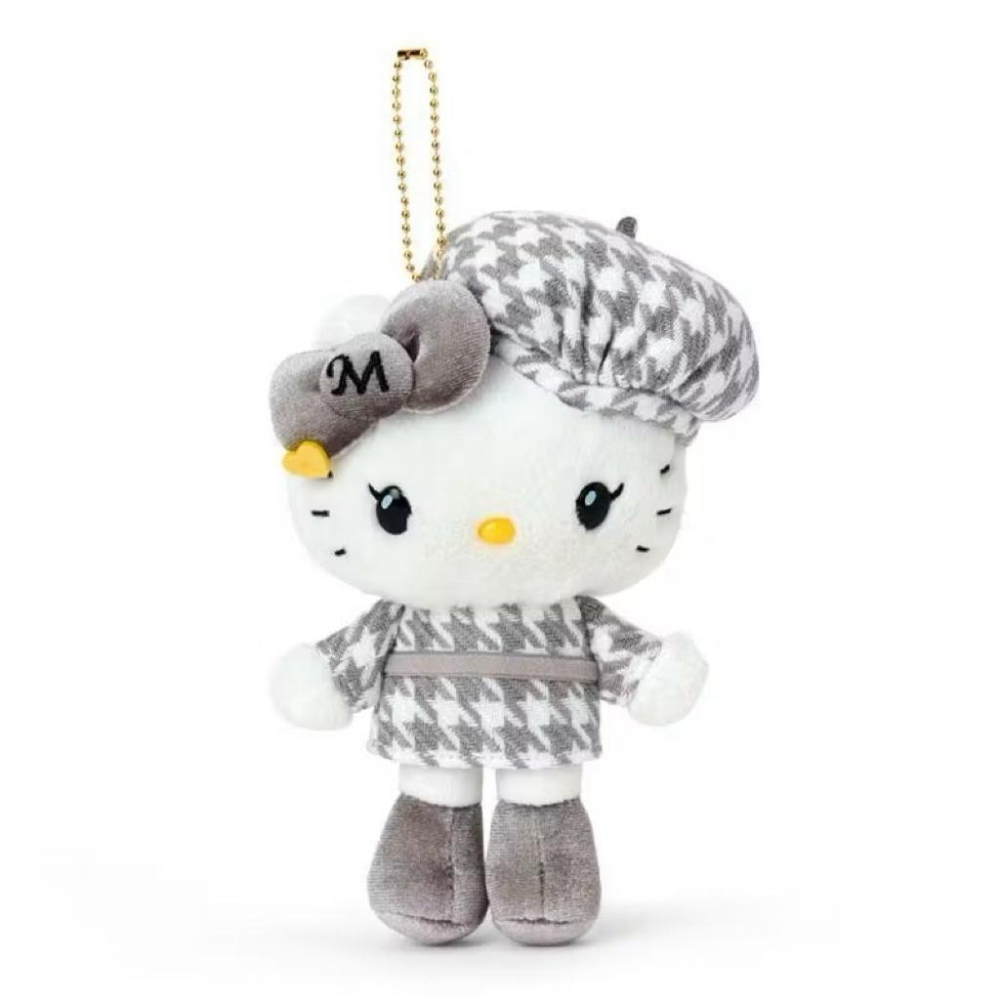 Hello Kitty 冬季新款千鳥格吊飾 凱蒂貓吊飾 泰迪熊吊飾 現貨在台-細節圖6
